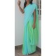 Mint green shaded zigzag crepe georgette